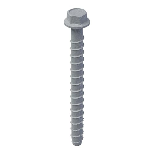Simpson Strong-Tie THD50600HMG - 1/2 Inch x 6 Inch Flanged Hex Head, Mechanically Galvanized Titen HD Heavy Duty Screw Anchor for Concrete, Easy Installation (Pack of 20)