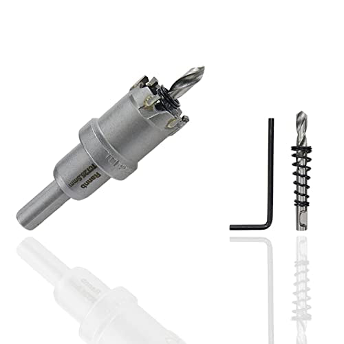 Carbide Tipped Hole Saw Drill Bit 1"/25.5mm Cutting Dia Hole Saw Cutter for Metal - size: 1"/25.5mm