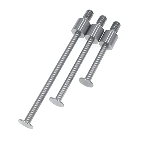 SUXING Flat Contact Points for Dial Indicator Depth 0.4mm Thickness 5mm Diameter 4-48 UNF Thread (4-48UNF A Set) - size: 4-48UNF A SET