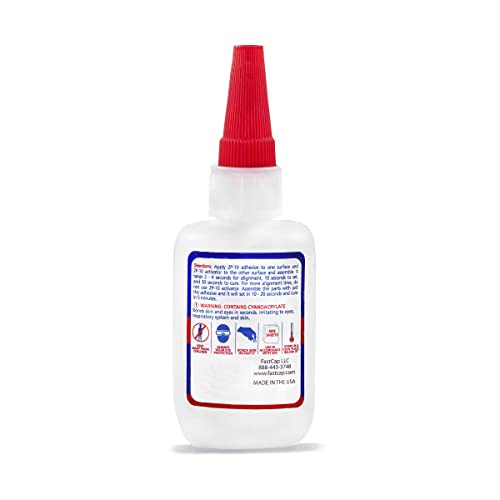 FastCap 2P-10 - Medium – Industrial Strength Super Glue - CA (Cyanoacrylate Adhesive) - 2.25 oz/64g. Perfect for General Purpose Projects. 2-Part Adhesive. Activator Sold Separately (1-Bottle) - style: Medium