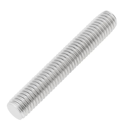 5 Pack M8-1.25 50mm Fully Threaded Rod 304 Stainless Steel 1.25mm Thread Pitch Screw Right Hand Threads Rods Bar Studs for Furniture Machinery Assembly (M8x50mm) - size: M8x50mm