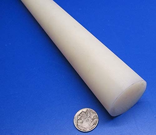 Natural Nylon 6/6 Extruded Round Rod 1.50" (1-1/2") x 4 Ft Length 1 pc