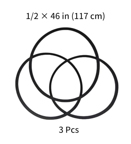 A44/4L460, A44 Belt, 4L460 Belt, A44 V-Belt, A44 or 4L460 Belts, A44 or 4L460 V-Belt, 1/2 x 46in 3Pcs