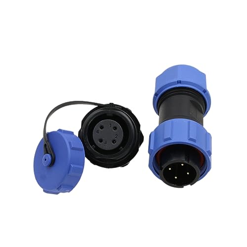 SP17 4 Pin Connector Waterproof Aviation Circular 5A Male Female Cable Plug Chassis Socket for Outdoor Power Light Application - size: 4 pin 5A