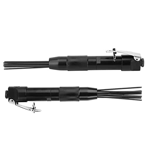 Air Needle Scaler, 4400 rpm 12 Needles Slag Cleaner Air Pneumatic Slag Remove Deburring Cleaning Tool Compact Removal Needle Gun Compressed Air Needle Slag Removing Tool