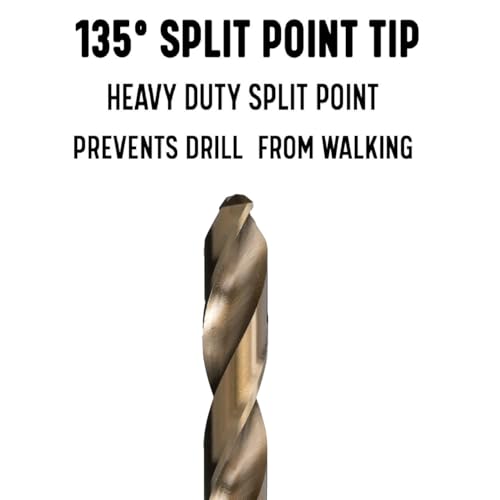 Drill America DWDCO3P12 #3 Cobalt Drill Bit (Pack of 12), DWDCO Series - size: #3