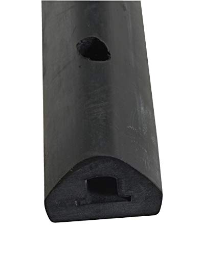 Vestil M-2-18 Extruded Rubber Fender Bumper 18 In. x 2 In. x 1-3/4 In. Black - size: 18" L, 2" W, 1.75" D