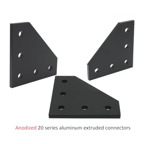 8 Sets 2020 Aluminum Extrusion Profile Hardware V T Slot L Brackets - style: 8Pcs L Type Bracket with Bolt Nut