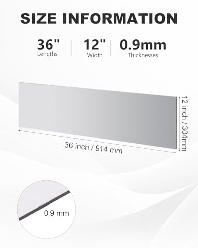 36" x 12" 20 Gauge Cold Rolled Steel Sheet Metal Plate, Sheet Metal Steel - size: 36"x12", 20 Gauge