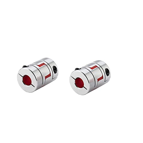 Pulm Flexible Coupling Coupler 14mm to 17mm 2PCS, Aluminum Flexible Jaw Spider Plum Coupling D40L55 Connector for 3D Printer CNC Machine and Stepped Servo Motor - size: OD40,L55/ID 14mm x 17 mm