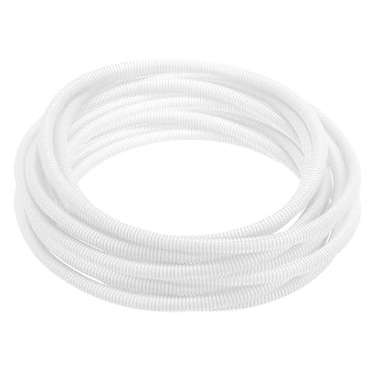 MECCANIXITY Plastic Split Wire Loom Tubing 1/2"(12mm) ID 50FT(15m), White - color: White, size: 1/2"(12mm) ID x 50FT(15m)