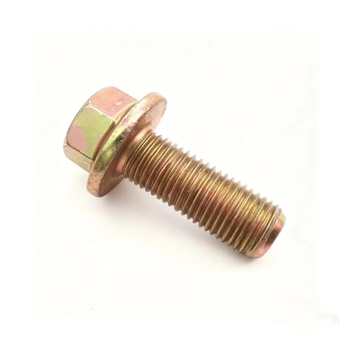 10.9 Grade JIS M12-1.25x30 Hex Flange Bolts - UNF Fine Thread, Full Threaded (4)