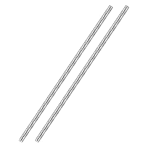 M4-0.7 Fully Threaded Rod 300mm Length Coarse Thread 2Pcs - size: M4‑0.7 300mm