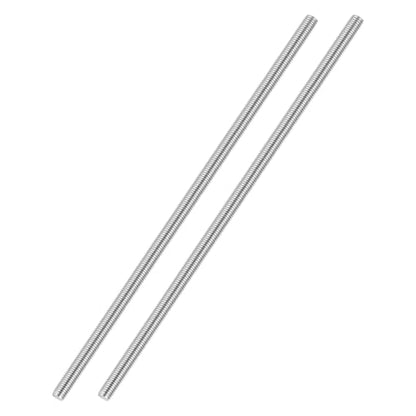 M4-0.7 Fully Threaded Rod 300mm Length Coarse Thread 2Pcs - size: M4‑0.7 300mm