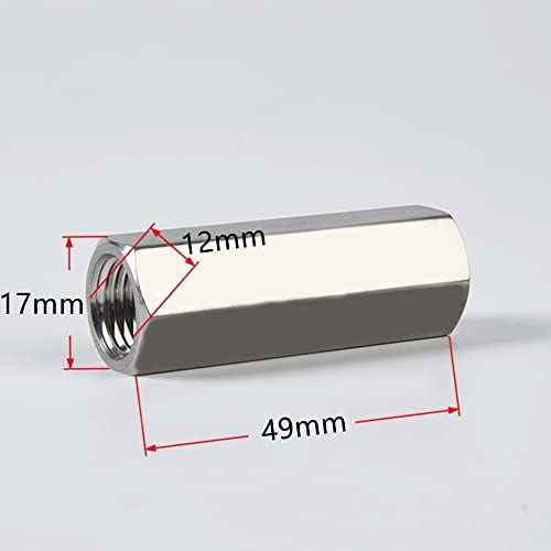 One Way Air Check Valve 1/4'' Femal Threaded Full Ports Brass Nickel Plating Non Return Check Valve, 3Pcs - color: 1/4