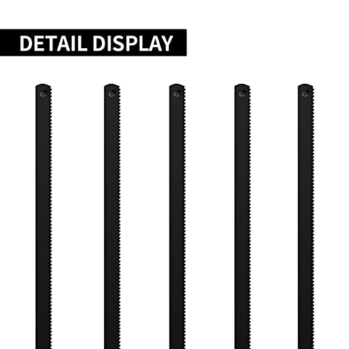 JUGREAT Professional Steel Mini Hacksaw Blades 6" / 150mm Length(24T 10 Pack), High Speed Steel Grounded Medium Teeth - size: 6" 24T
