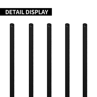 JUGREAT Professional Steel Mini Hacksaw Blades 6" / 150mm Length(24T 10 Pack), High Speed Steel Grounded Medium Teeth - size: 6" 24T