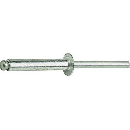 Fastenere Pop Rivets - 1/4" x 7/8" (25pcs) Heavy Duty, Open-End, Aluminum, Dome-Head Blind Rivets, Corrosion-Resistant, High Tensile & Shear Strength, 8-14 Gap 0.751"-0.875" - size: 1/4" x 7/8" (8-14) (25 Pack)