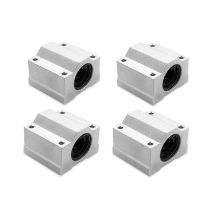 4Pcs SCS10UU Linear Motion Ball Bearing Slide Block ID 10mm Aluminum Bushing Linear Rail Support Guide Shaft Bearing for Printer Parts 4 Pack - size: SCS10UU-4Pcs