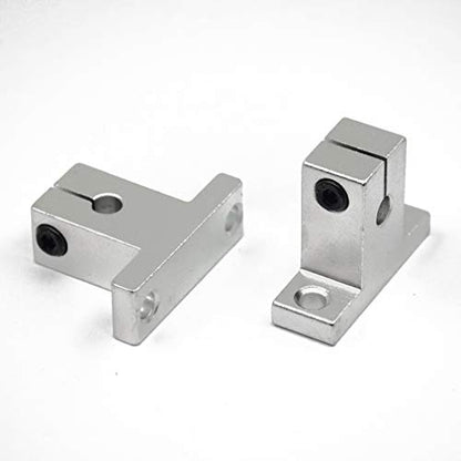 4PCs SK6 Linear Shaft Support ID6mm Aluminum Mounting Bracket for Diameter 6mm Linear Motion Rod - size: SK6(4pcs), style: Pillow style