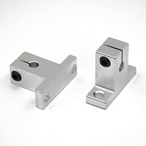 4PCs SK6 Linear Shaft Support ID6mm Aluminum Mounting Bracket for Diameter 6mm Linear Motion Rod - size: SK6(4pcs), style: Pillow style