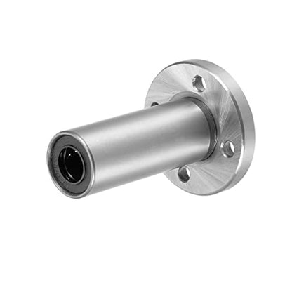 uxcell LM10UU Extra Long Round Flange Linear Ball Bearings, 10mm Bore Dia, 19mm OD, 55mm Length (Pack of 2) - size: 10mm