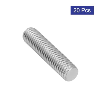 uxcell M8 x 35mm 1.25mm Pitch 304 Stainless Steel Fully Threaded Rod Silver Tone 20 Pcs - size: M8 x 35mm