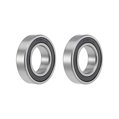6904-2RS Ball Bearings 20x37x9mm Double Sealed Chrome Steel Z2 ABEC1 2pcs - size: 20x37x9mm