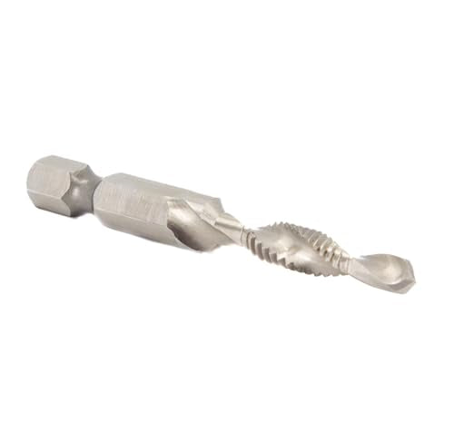 Drill America #12-24 UNC Combined Drill Tap and Countersink with 1/4" Quick Change Hex Shank - size: #12-24