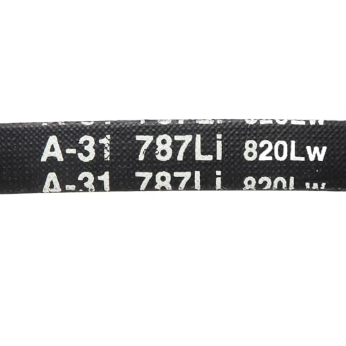 uxcell 5Pcs A31 Classic Wrapped Rubber V-Belt, 33" Lo x 0.51" W x 0.32" H - size: A31