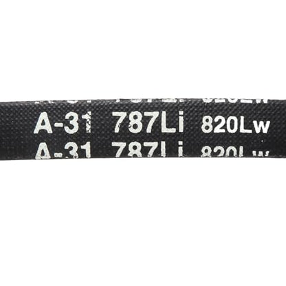 uxcell 5Pcs A31 Classic Wrapped Rubber V-Belt, 33" Lo x 0.51" W x 0.32" H - size: A31