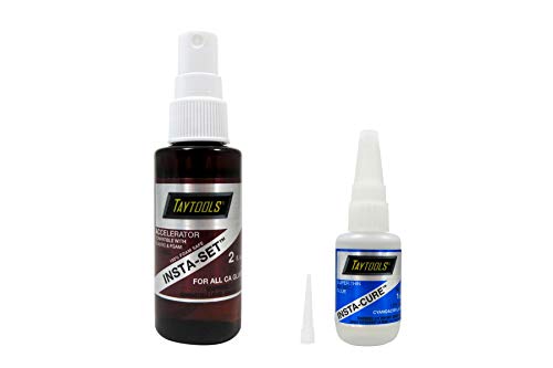 Bob Smith Industries Combo Pack with 1 OZ Thin Viscosity Insta-Cure TM Cyanoacrylate CA Super Glue and 2 OZ Accelerator Insta-Set TM
