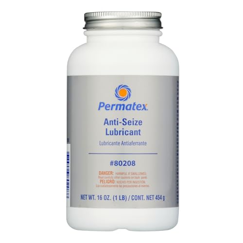 Permatex 80208 Anti-Seize Lubricant with Brush Top Bottle, 16 oz., Silver - size: 16 Oz. (Pack of 1)