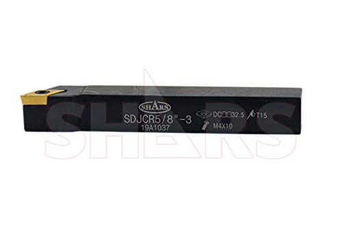 Shars 5/8" Indexable Carbide Turning Tool Set (7 Pcs) 404-2891 M] - size: 5/8" Indexable Tool Set 404-2891