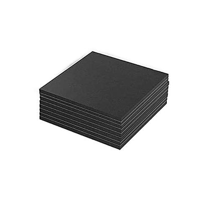 8 Pieces Black Neoprene Foam Anti Vibration Pads 6 in X 6 in X 1/8 in - size: 6inX6inX1/8in