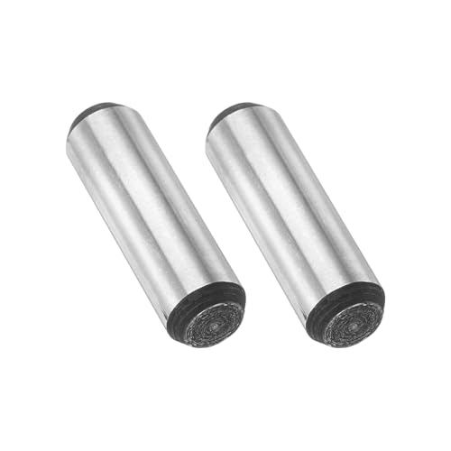 Generic 2 Pcs Carbon Steel Dowel Pins, 3/8" x 1-1/4" Round Metal Rods Linear Rail Rod Shaft Solid Bar Stock for Pegs Support Shelves DIY Craft Shaft Model Car Gear