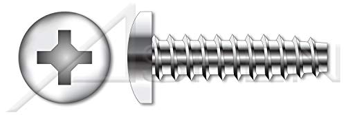 (5000 pcs) #3-24 X 5/16", Trilobe Thread Rolling Screws for Plastics, Pan Phillips Drive, 48-2 Double-Lead Thread, 18-8 Stainless Steel, Passivated and Waxed