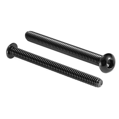 1/4-20 x 2-3/4" Button Head Socket Cap Bolts Screws, 20Pcs 304 Stainless Steel 18-8, Allen Hex Drive, Black Oxide by SG TZH(with Hex Spanner) - size: 1/4-20 x 2-3/4"