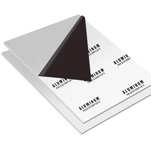 2Pack 1/8Inch Thick Aluminum Sheet Metal, 10" x 14" 6061 Aluminum Plates - size: 10x14", style: 2PCS-1/8"