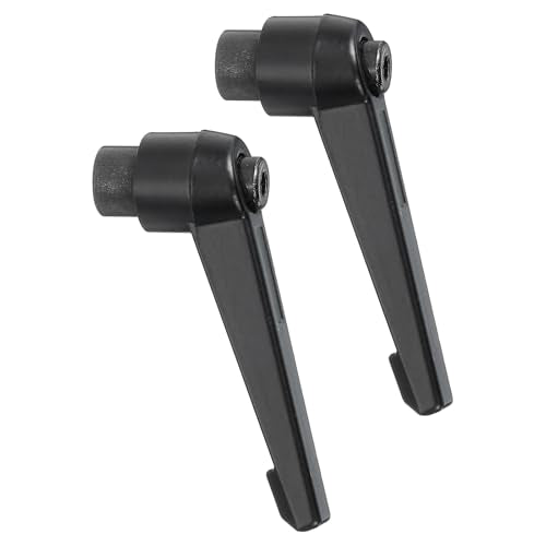 uxcell 2Pcs M8 Adjustable Knobs Handle Female Thread Push Button Ratchet Quick Release Locking Rotating Bolt for Lathe Machinery, Black - size: M8