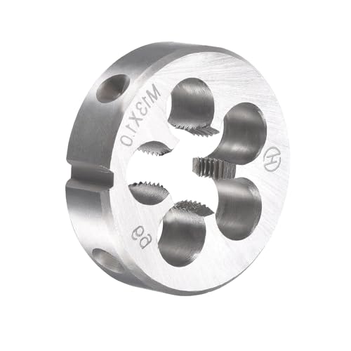 M13x1mm Metric Tap and Die Set,Machine Thread Screw Tap with Round Threading Die,Tap & Die Kit for Nut Screw Bolt Thread Repair - size: M13x1mm