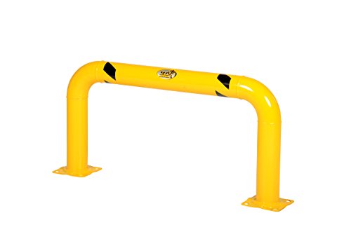 Vestil HPRO-48-24-4 Steel High Profile Machinery and Rack Guard 48 in. x 24 in. x 4 in. Yellow