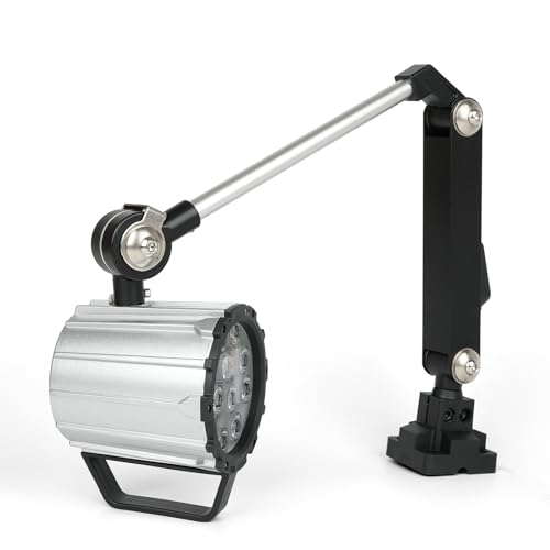 Cob Led Machine Light, 18W Swing arm Machine Work Light, 1800 Lumens Flexible Milling Work Lighting for Wood Lathe Drill Press, 110-220v (24v light) - size: 24v light
