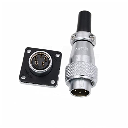 WS16 5 Pin Aviation Circular Metal Connector Zinc Alloy 5A Plug Socket Industrial Power AC Solar Automotive Outdoor Application
