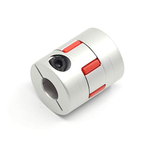 2PCS 10mm to 10mm Aluminium Plum Flexible Shaft Coupling D25 L30 10x10mm Connector Flexible Coupler for 3D Printer CNC Machine and Servo Stepped Motor（10x10mm） - style: 10-10mm