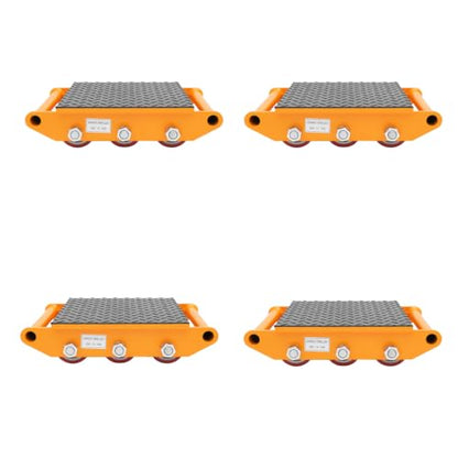 Cashewnuts 4 PCS Heavy Duty Machine Dolly Skate Machinery Roller Mover - size: 4 Packs-PU Wheels