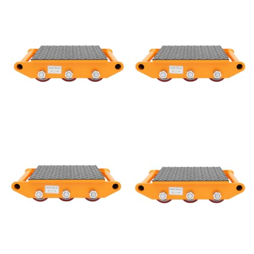 Cashewnuts 4 PCS Heavy Duty Machine Dolly Skate Machinery Roller Mover - size: 4 Packs-PU Wheels