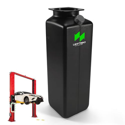 LEAPTREND Hydraulic Oil Reservoir Tank (14L Black) Compatible with Rotary/Forward/Direct/Hanmecson Lift, for Hydraulic Power Units 2-Post & Pad Lifts, Replacement for P1427KIT