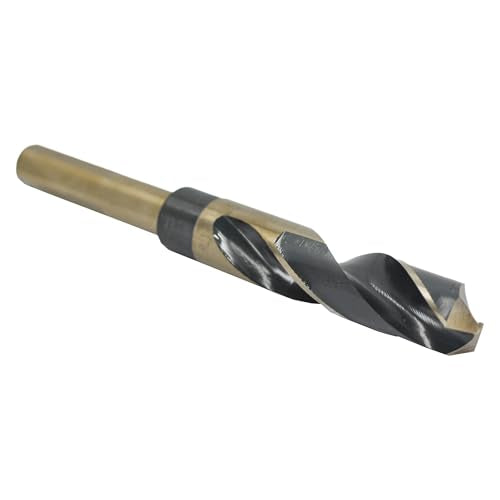 Drill America 13/16" Reduced Shank High Speed Steel Black & Gold KFD Drill Bit with 1/2" Shank, KFD Series - size: 1-3/16", style: 1/2" Shank