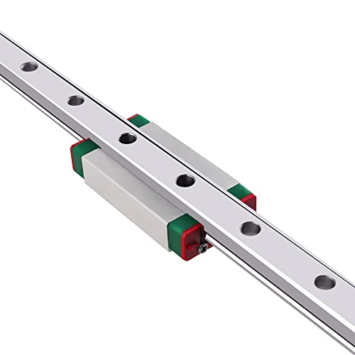 MGN12H 400mm Linear Rail Guide Mini Linear Sliding Guideway with Linear Bearing Sliding Block for for DIY CNC Routers Lathes Mills Automated Machines - size: 400mm, style: MGN12H